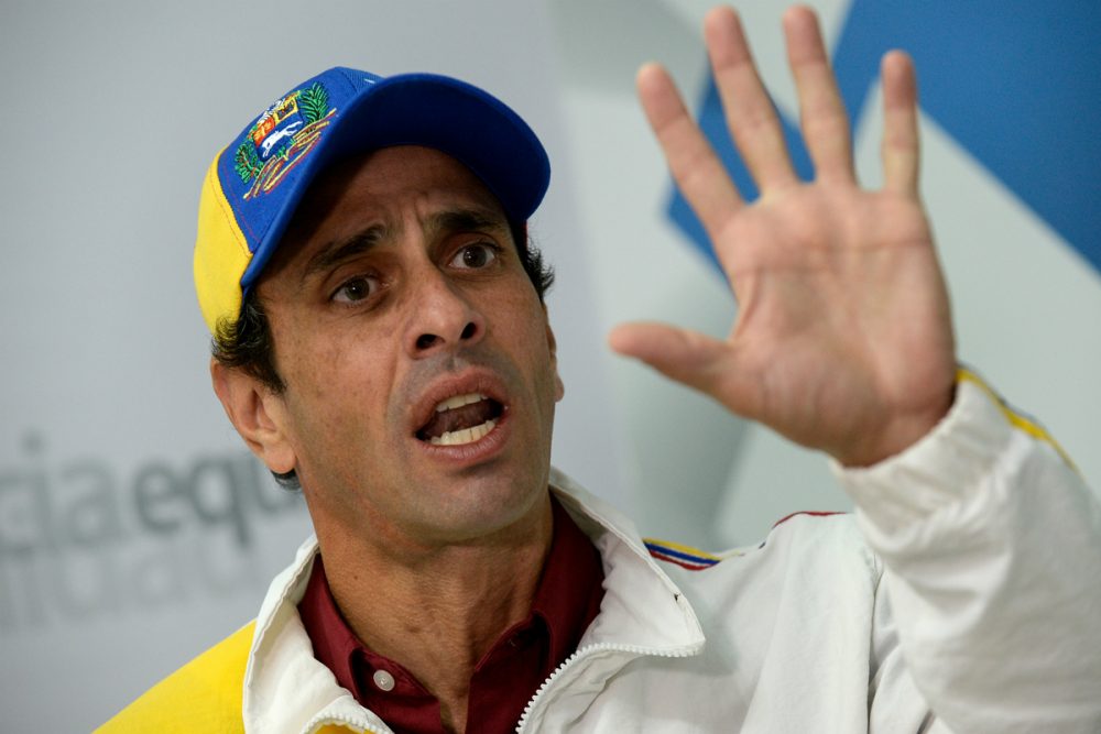 Militantes de Primero Justicia eligieron a Henrique Capriles candidato a primeras de la oposición