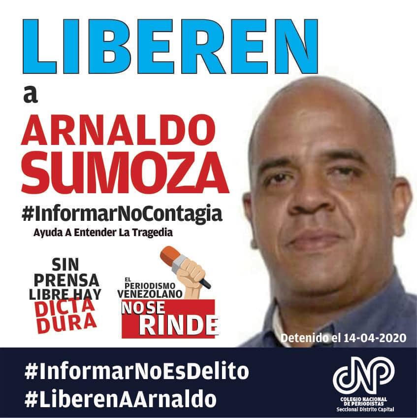 Vente Venezuela rechaza la detención del periodista guariqueño Arnaldo Sumoza