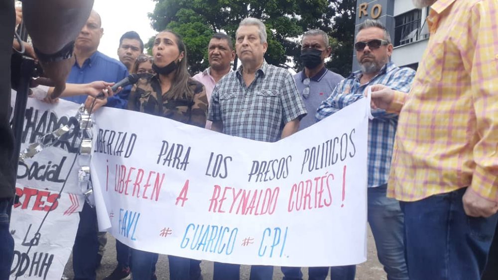Protestan por la liberación del dirigente político Reynaldo Cortés a 47 días de su detención