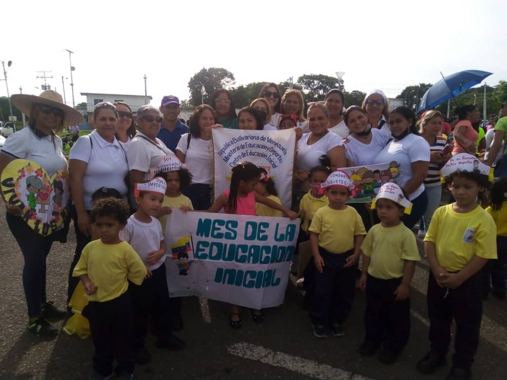 Con actividades recreaciones y educativas en el Gimnasio Cubierto Niñas y Niños de La Pascua celebraron el mes de la Educación Inicial