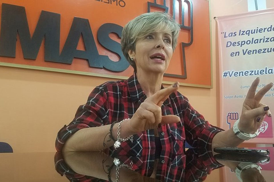 María Verdeal, vicepresidente nacional del Movimiento al Socialismo, MAS,