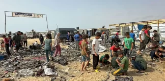 Ataque en campo de refugiados de Rafah dejo 45 fallecido