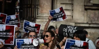 Manifestación en Francia tras la violación grupal a judía