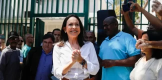 María Corina resalta la tranquilidad del proceso electoral y la alta participación