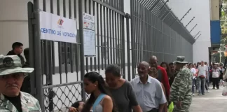 Cierre de centros de votación en Venezuela