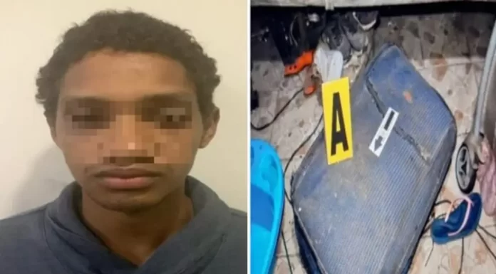 Joven asesina a su novia y esconde el cuerpo en una maleta