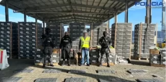 Incautación de 157 kilogramos de cocaína en Ecuador