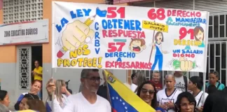 Educadores guariqueños piden el restablecimiento de derechos laborales