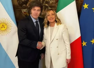 Meloni y Milei se reúnen para "atacar" a Venezuela