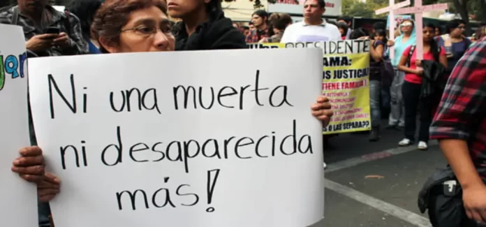 Violencia en México una es mujer asesinada cada 2,5 horas