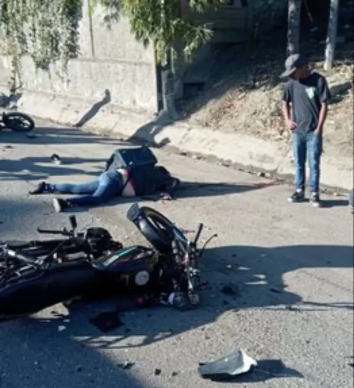 Motorizado delivery muere en colisión con funcionario de la PNB