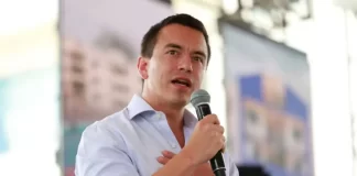 Daniel Noboa lidera primera vuelta electoral en Ecuador