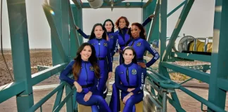 Blue Origin lanza su primer vuelo espacial con tripulación 100 % femenina
