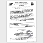 Cartel de Notificación Acta N 791