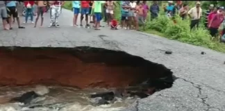 Lluvias dañan carretera Barinas-Guanare y activan alertas por posible colapso