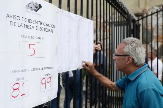 CNE instala 99 % de mesas para elecciones del 25 de mayo