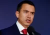 Noboa propone endurecer penas para combatir bandas criminales en Ecuador