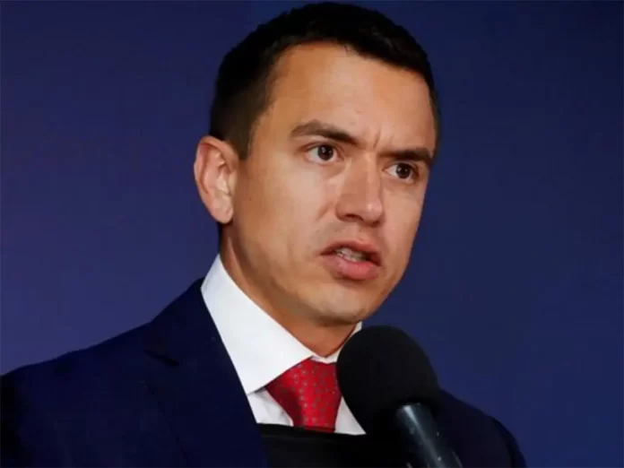 Noboa propone endurecer penas para combatir bandas criminales en Ecuador